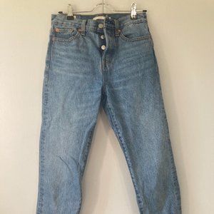 Levi's Wedgie Fit Ankle Jeans Size 25
